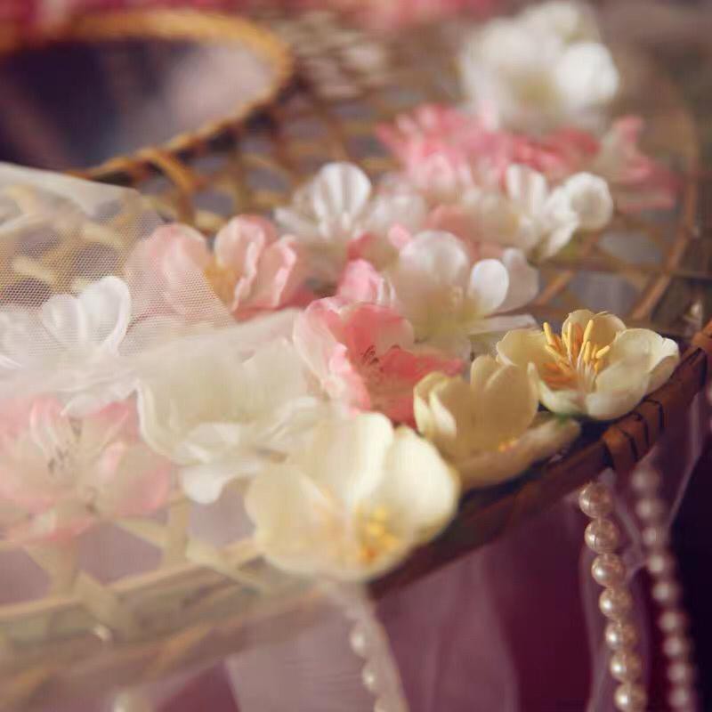 nón cổ trang trang trí  có mạng che