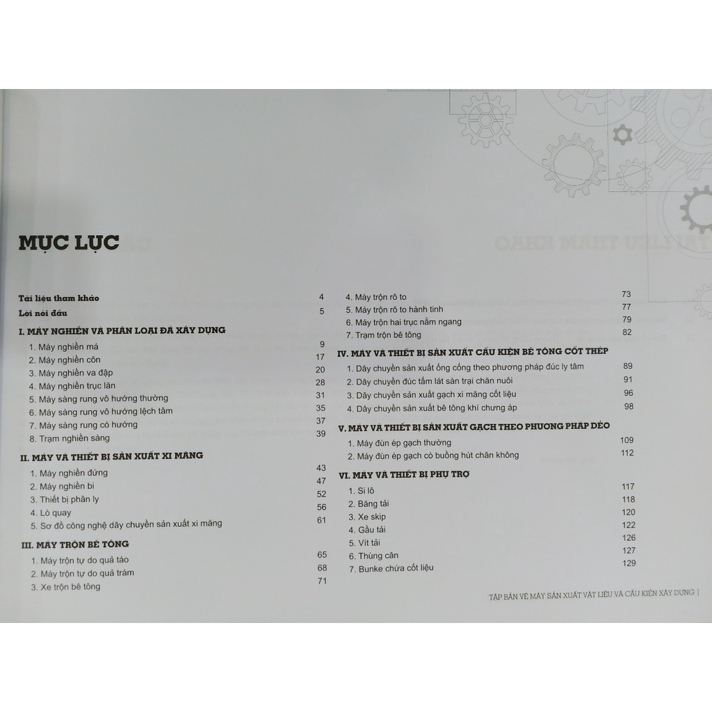 Sách - Tập Bản Vẽ Máy Sản Xuất Vật Liệu Và Cấu Kiện Xây Dựng