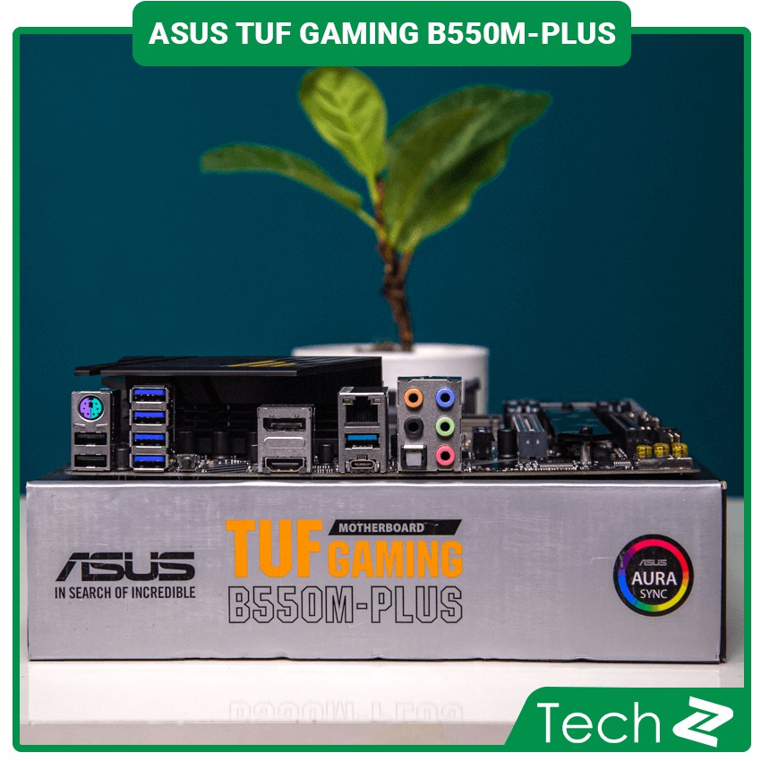 Mainboard ASUS TUF GAMING B550M-PLUS (AMD B550, Socket AM4, m-ATX, 4 khe RAM DRR4)