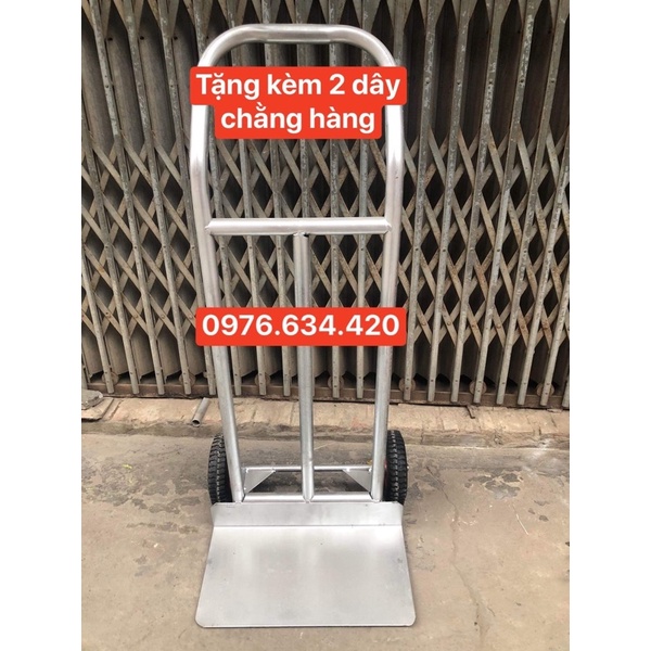 Xe đẩy hàng 2 bánh tải trọng 200kg siêu bền màu trắng