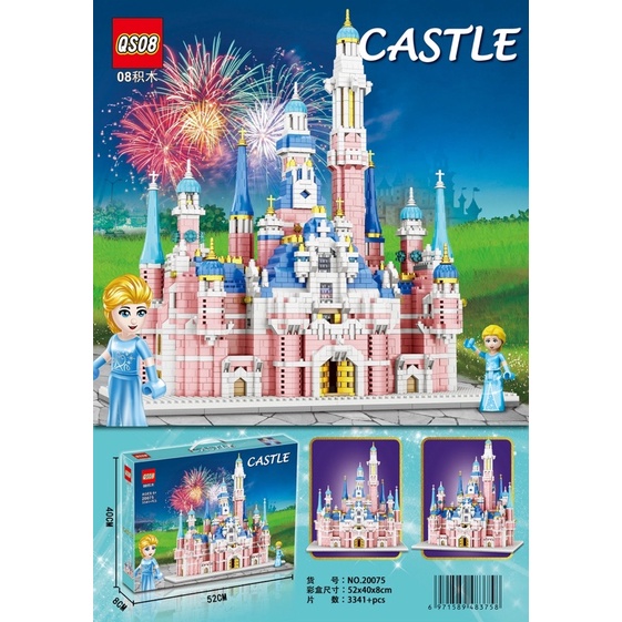 Lego con gái lắp ghép lâu đài 3341pcs cao cấp