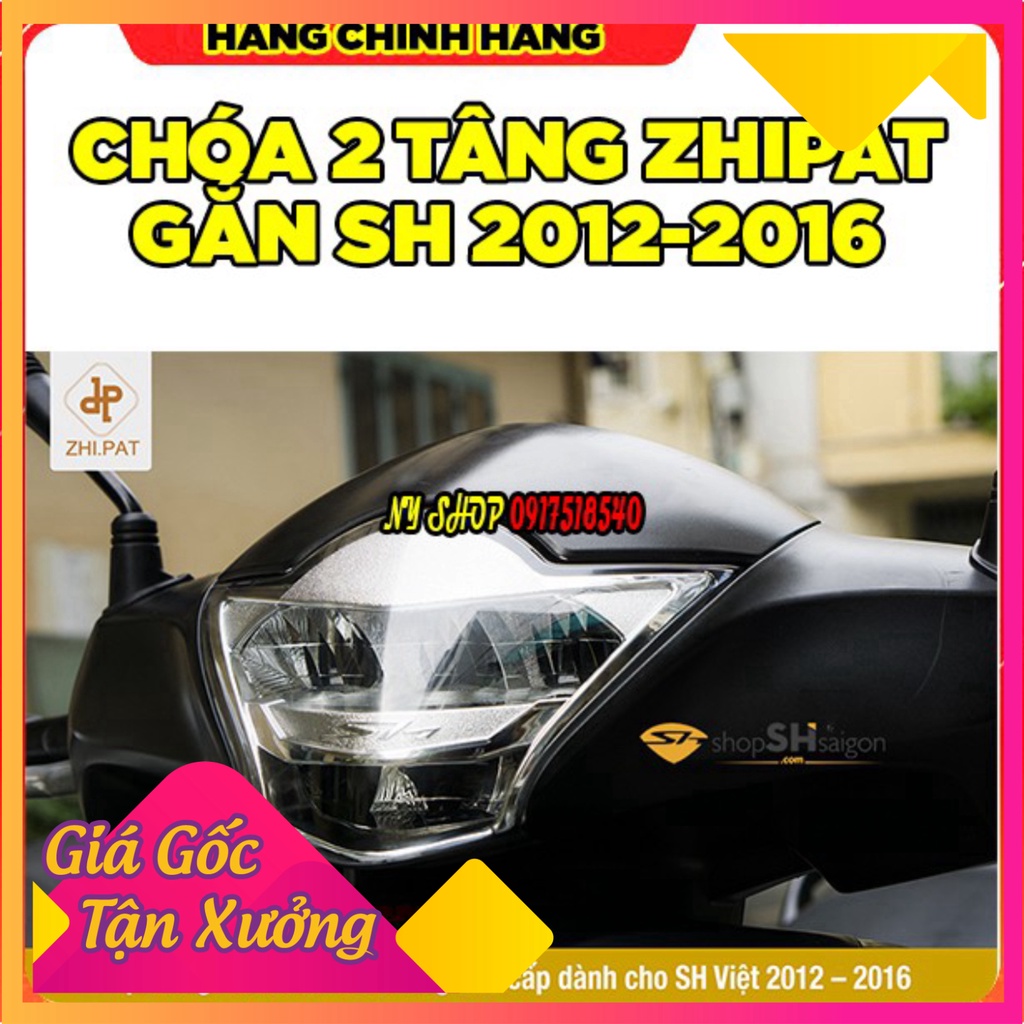 Chóa led 2 tầng Zhi.pat lắp cho đầu Sh Việt 2012-2016 (Ảnh Sp thật)