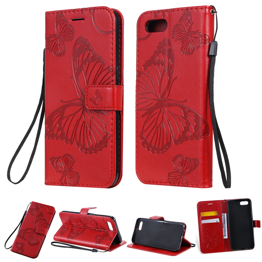 Casing OPPO A1K/Realme C2 embossed butterfly leather shell phone case | BigBuy360 - bigbuy360.vn
