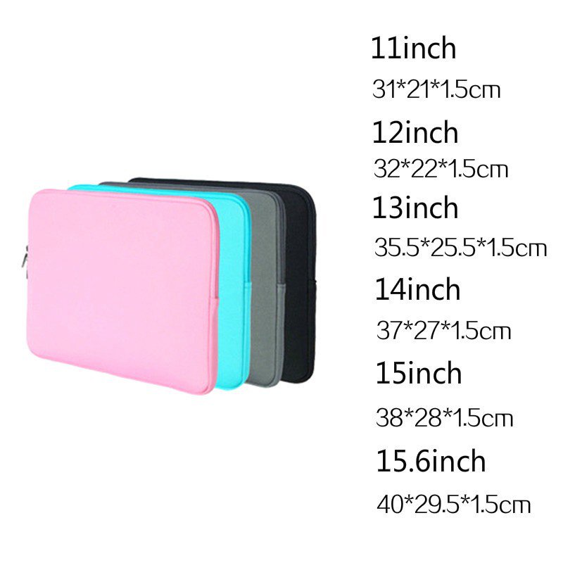 Túi Đựng Laptop Macbook 11 12 13 14 15 15.6inch 6onb Có Khóa Kéo Nhiều Màu Sắc | BigBuy360 - bigbuy360.vn