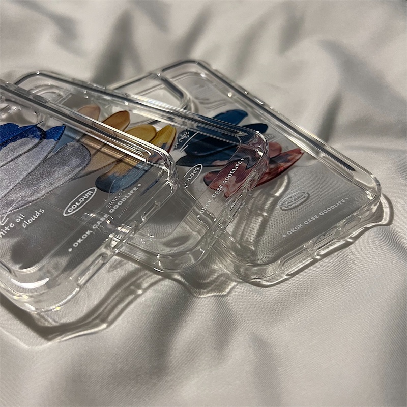 Ốp Điện Thoại tpu acrylic Trong Suốt Hình Đám Mây Cho iphone 7 8 plus x xs xr 11 12 13 14 15 plus max pro