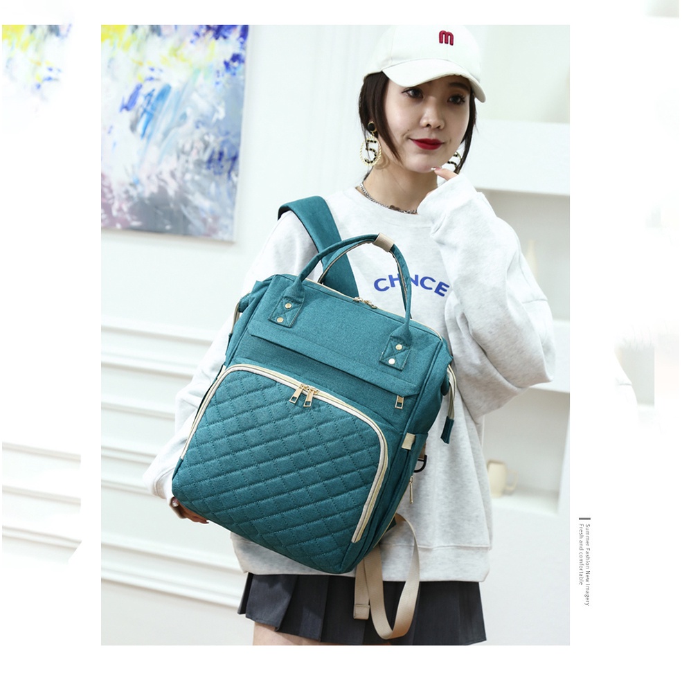 Ba Lô Đựng Đồ Dùng Em Bé Cho Mẹ Bỉm Sữa Phong Cách Mới