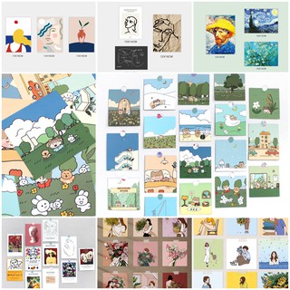 Set Bưu Thiếp Treo Tường Mang Phong Cách Retro Nghệ Thuật Tùy Chọn Số Lượng