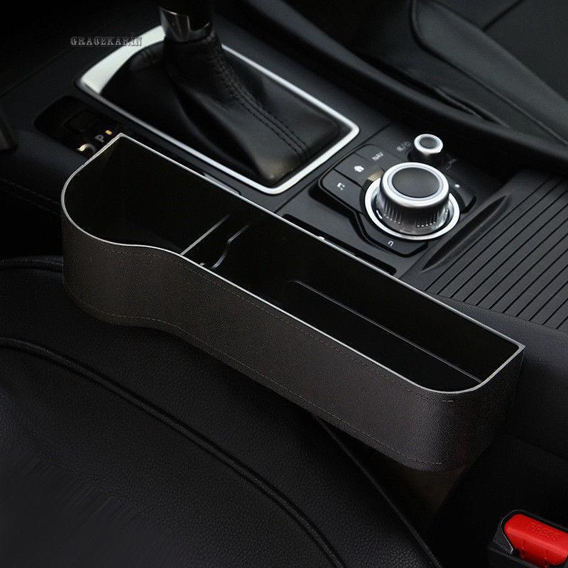 Car Seat Gap Storage Box Organizer Coin Console Left Driver Side Pocket Holder
