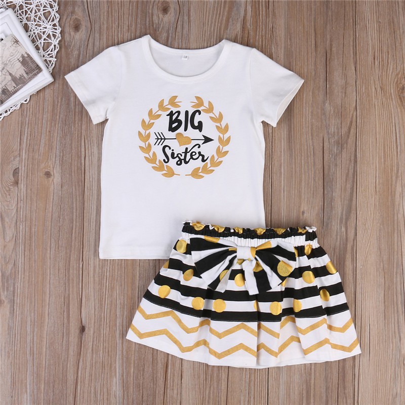 Bộ áo bodysuit kèm chân váy cực dễ thương cho bé