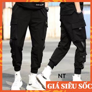 Quần jogger nam túi hộp dây đan style