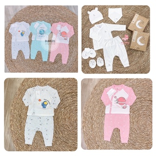 XẢ KHO -  BỘ SƠ SINH MOON PETIT cho bé (bộ dài, set gồm phụ kiện, body, set), sz 0-3m+3-6m