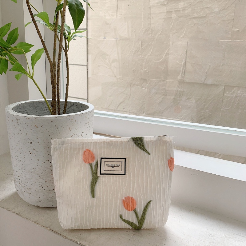 Túi Tote Đựng Mỹ Phẩm Cỡ Lớn Thiết Kế Thắt Dây Xinh Xắn