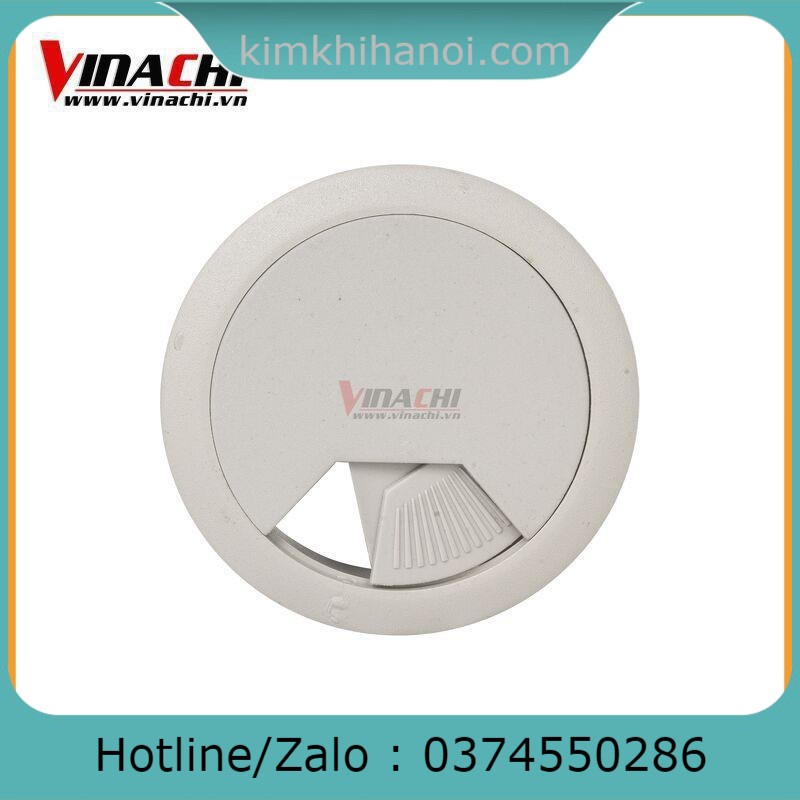 Nắp Luồn Dây Điện Tròn - Trắng đục, Nắp Chụp Dây Điện