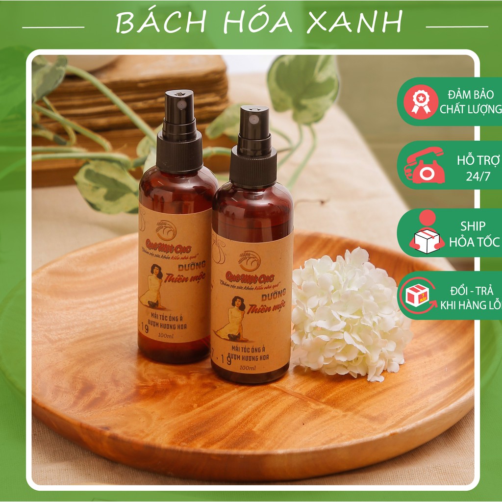 Xịt Dưỡng Tóc Thiên Mộc Organic - Kích Thích Mọc Tóc, Dưỡng Tóc Mền, Ngăn Ngừa Rụng Tóc - Quê Một Cục