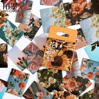 Set sticker HOA HƯỚNG DƯƠNG vintage cực chill 40-46 chiếc trang trí siêu xinh