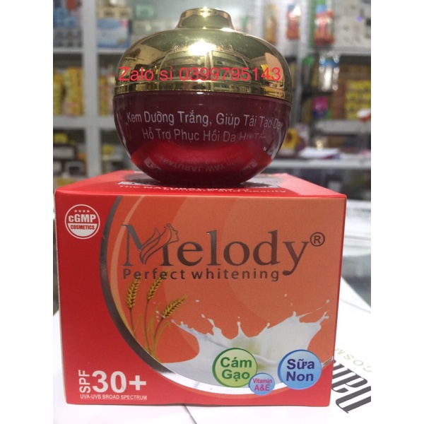 Kem Melody Dưỡng Trắng Tái Tạo Phục Hồi da 25g