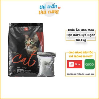 Thức ăn hạt cho mèo hạt Cat's Eye - Túi 1kg hạt cat eye siêu tiết kiệm | Cateye