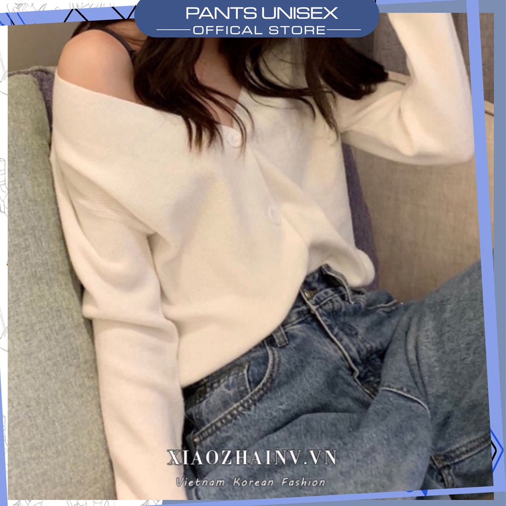 ⚡[ RẺ VÔ ĐỊCH ] Áo cardigan tay dài cổ chữ V thời trang Hàn Quốc cho nữ 1HIT_Unisex Pantsunisex | BigBuy360 - bigbuy360.vn
