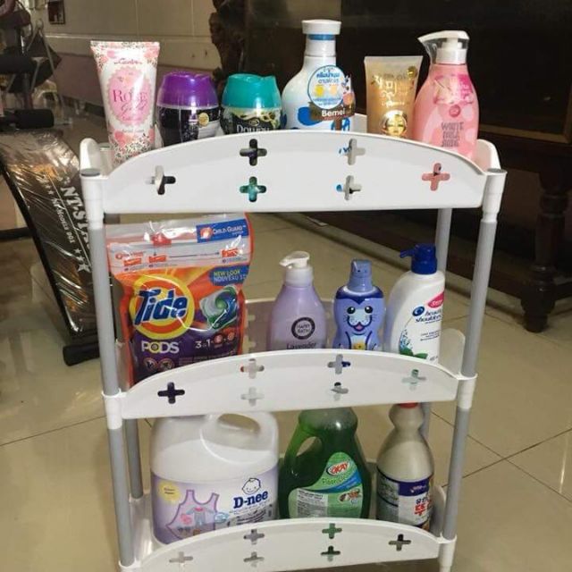 Kệ 3 tầng bánh xe