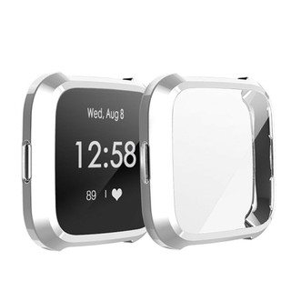 Replacement For Fitbit Versa Lite Watch TPU Full Screen Protector Protect Frame Case Cover
