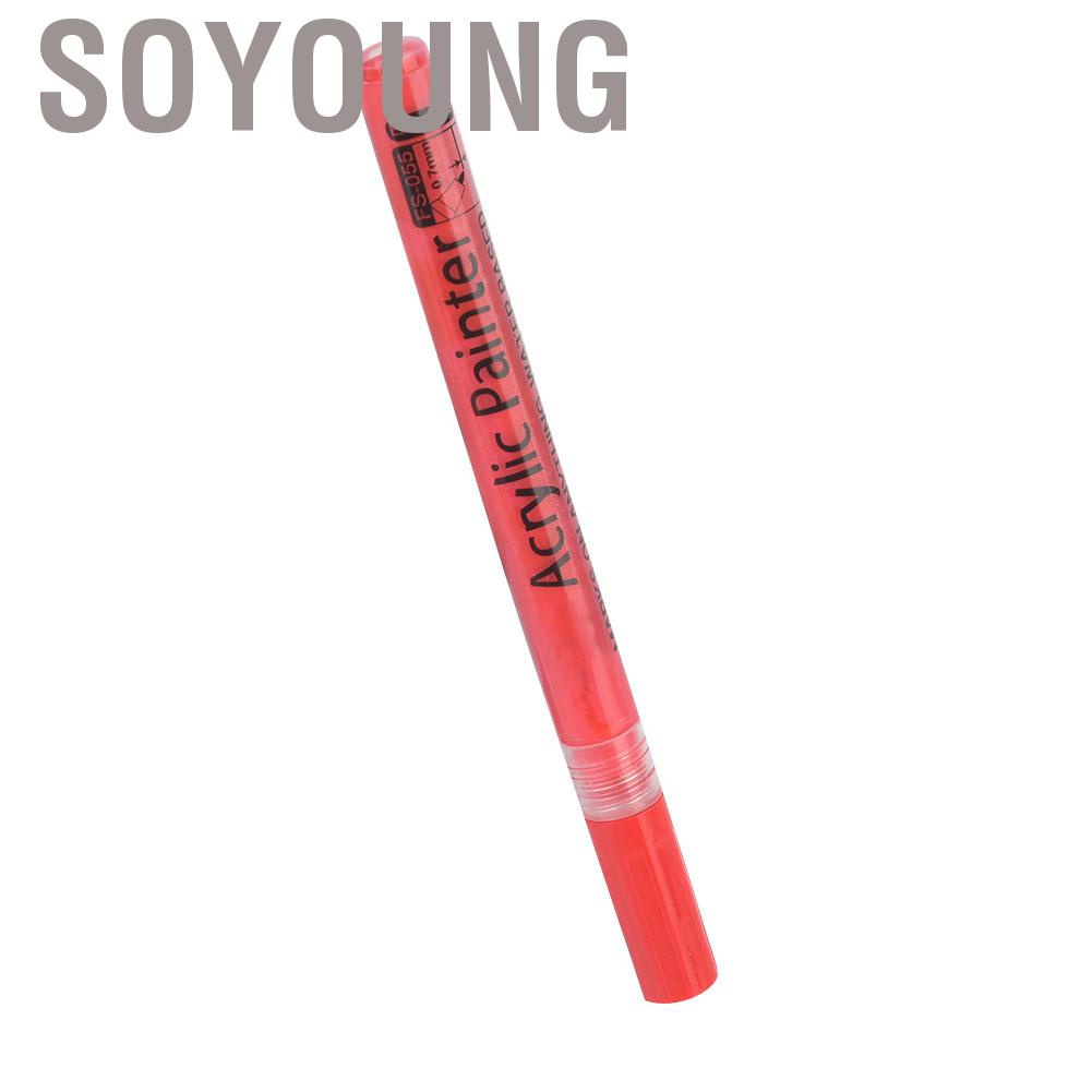 Soyoung Acrylic Paints Pen Popular Paint Marker New Odorless Needle 0.7 Mm Line Width Art drawing Painter