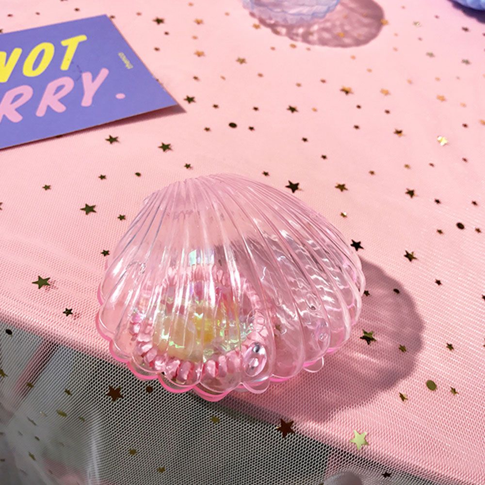 Hộp đựng đồ trang sức dạng vỏ sò trong suốt