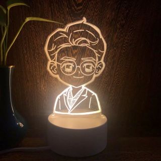 Đèn Ngủ Led 3D, Đèn Trang Trí, Quà Tặng Sinh Nhật Ý Nghĩa ( 3 màu xanh dương, đỏ, tím)