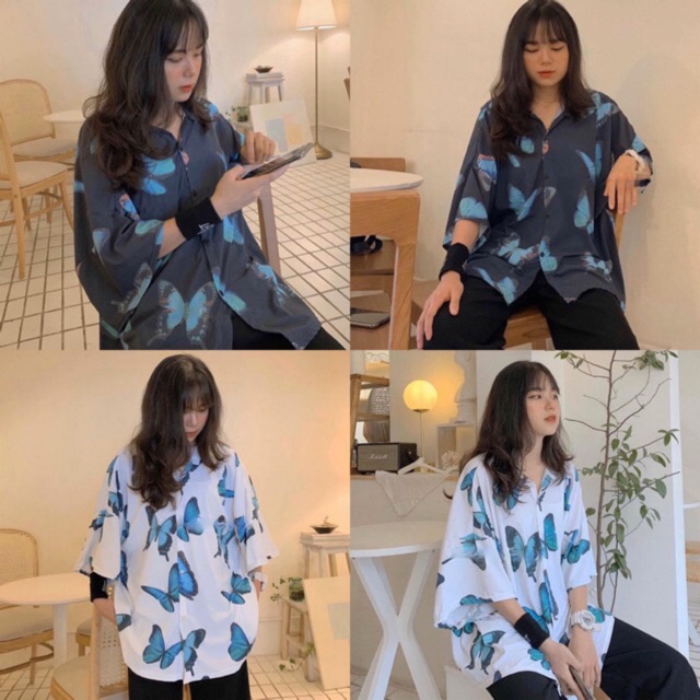 ÁO SOMI UNISEX HÌNH BƯỚM CUTE