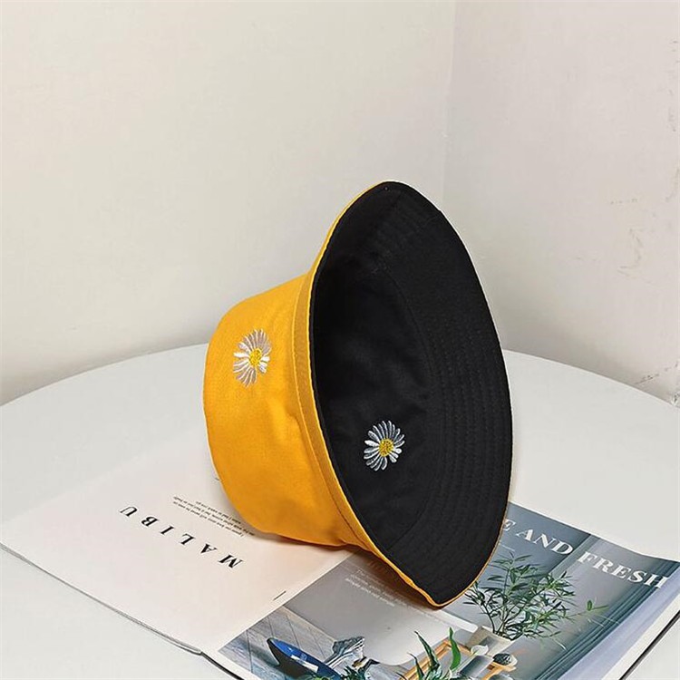 [Thanh lý - Dọn kho] Mũ bucket thêu hoa cúc GD 2 mặt