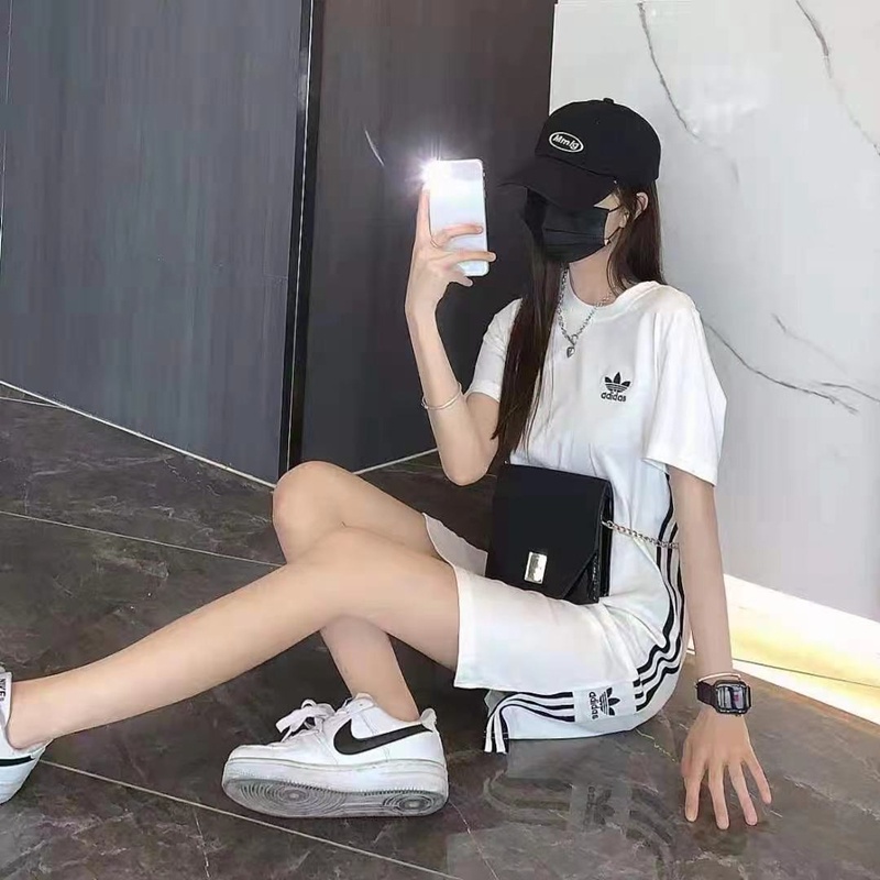 Adidas Clover Đầm Thể Thao Mùa Hè Dành Cho Nữ FU1732