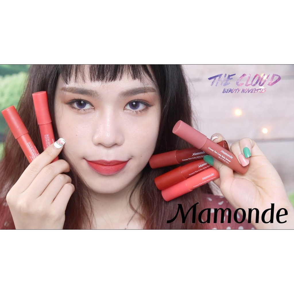 Son Bút Chì Siêu Lì Mamonde Creamy Tint Color Balm Intense Màu #20 Cam Cháy