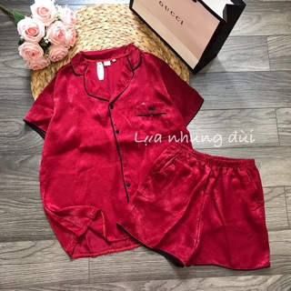 Bộ lụa đùi mặc nhà nữ bn312