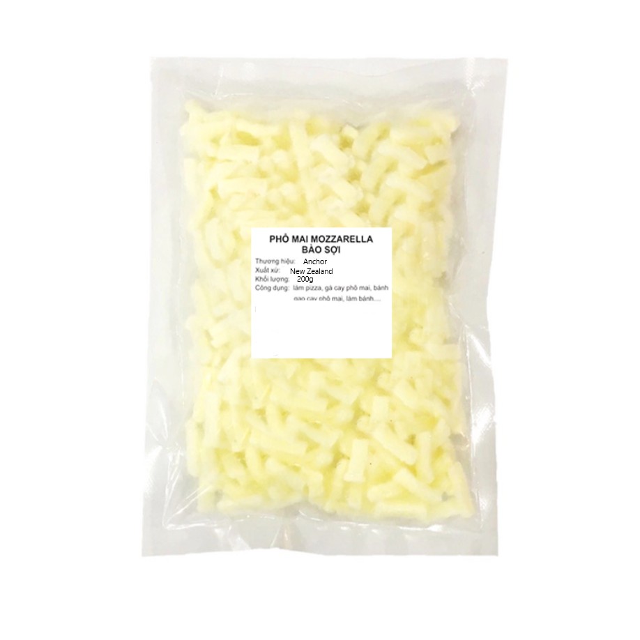 Phô mai mozzarella sợi 200g