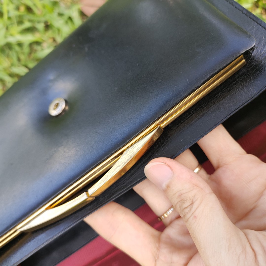 Ví bóp Clutch cầm tay Da thật second-hand Đồ Si Bon- VD027