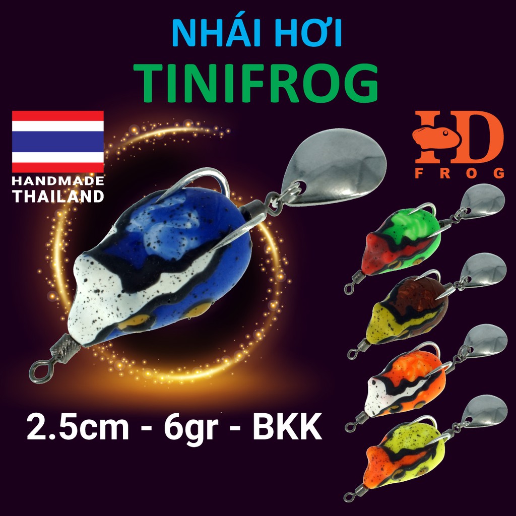 NHÁI HƠI FROG TINI - mồi giả Thái Lan câu lure cá lóc giá rẻ siêu nhạy - 2.5cm - 6gr - 89k
