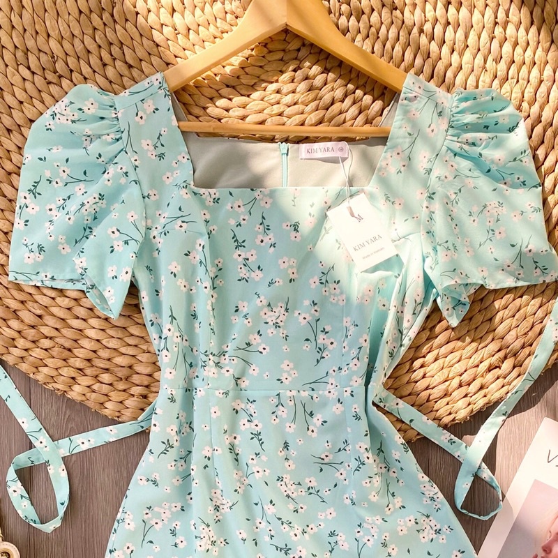 [Mã FAMARAL1 giảm 10K đơn 50K] VÁY CỔ VUÔNG TAY CÁNH TIÊN TÙNG ĐUÔI CÁ MIDI - NA4 | BigBuy360 - bigbuy360.vn