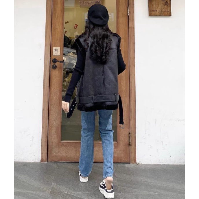 Áo gile đen 2 mặt ZR