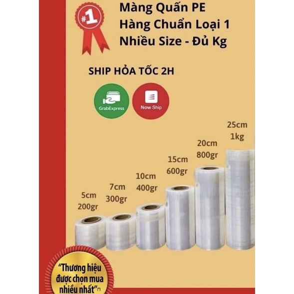 MÀNG PE SIZE 5cm-25cm