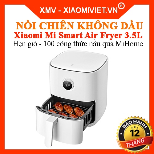 [Mã ELHADEV giảm 4% đơn 300K] Nồi chiên không dầu Xiaomi Mi Smart Air Fryer 3.5L - Chính hãng - Bảo hành 12 tháng