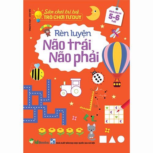 Sách - Combo 3 cuốn sân chơi trí tuệ trò chơi tư duy rèn luyện não trái não phải dành cho trẻ từ 3-6 tuổi - 3 quyển