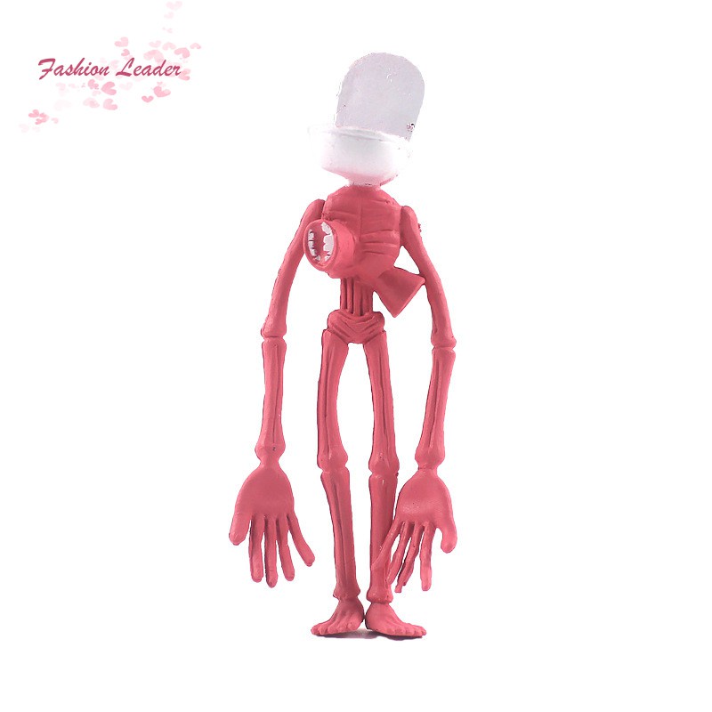 Set 8 mô hình quái vật đầu loa cảnh sát bằng nhựa trang trí bàn làm việc