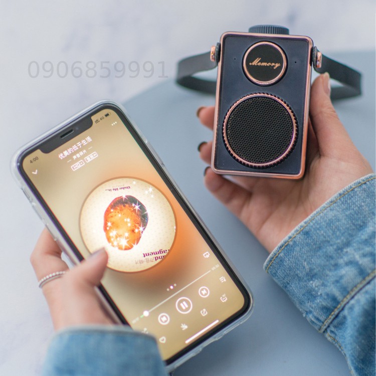 Loa Bluetooth mini CYKE phong cách Retro cổ điển (remeber me)