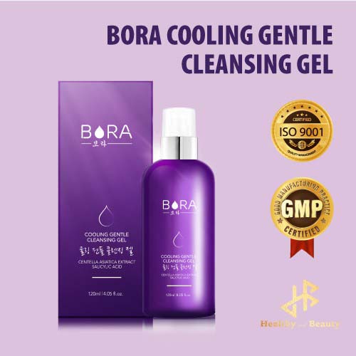 Gel rửa mặt thanh nhiệt Bora Cooling Gentle Cleaning Gel tuýp 120ml