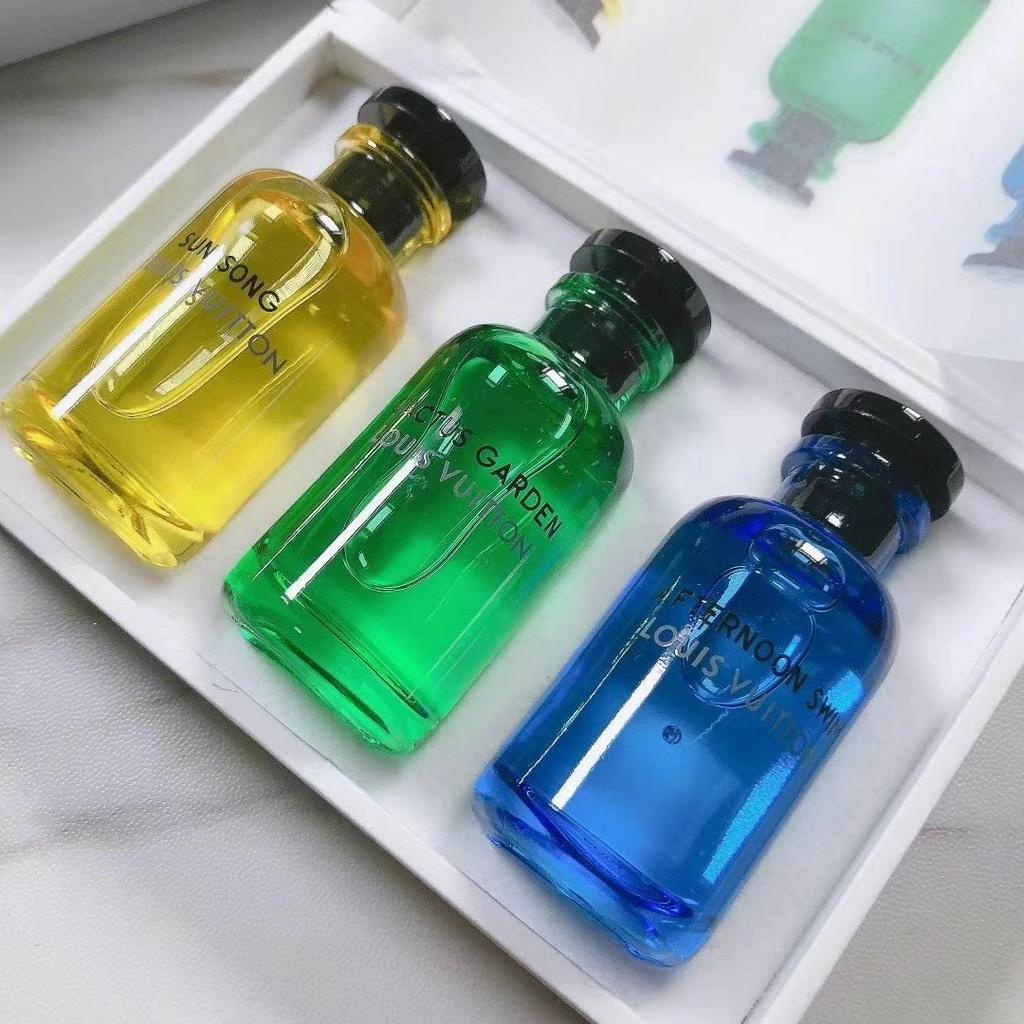(Hàng Mới Về) Bộ 3 Lọ Nước Hoa Kích Thước Mẫu 10ml Hiệu Louis Vuitton
