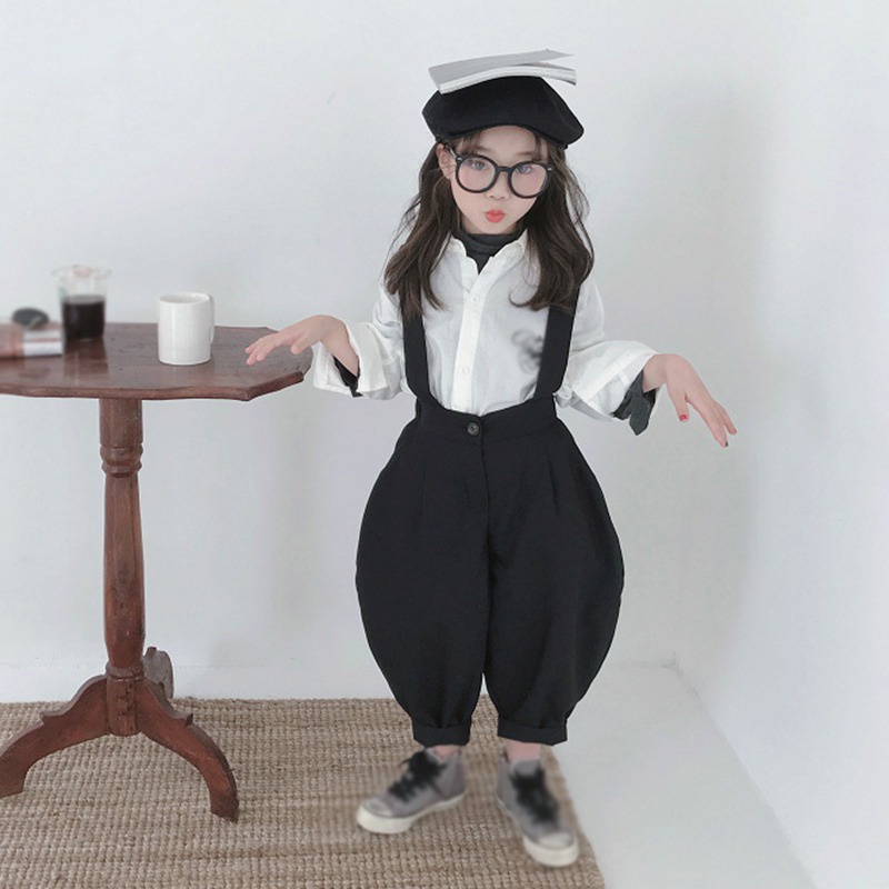 Áo liền quần Hai Dây Màu Trơn Thời Trang Mùa Hè Hàn Quốc Cho Bé Gái Se7en