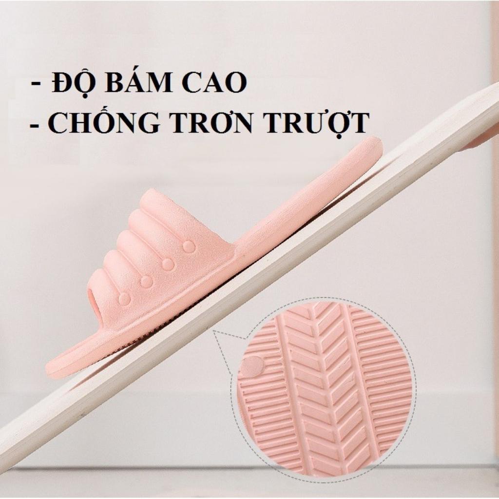 Dép Nam Nữ Đi Trong Nhà Siêu Cute, Dép lê chống trơn trượt, siêu nhẹ, êm chân không bong tróc đi nhà tắm văn phòng DE3