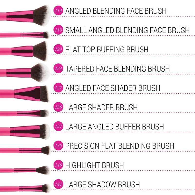 Bộ Cọ BH Cosmetics Sculpt And Blend Fan Faves 10 Piece Brush Set