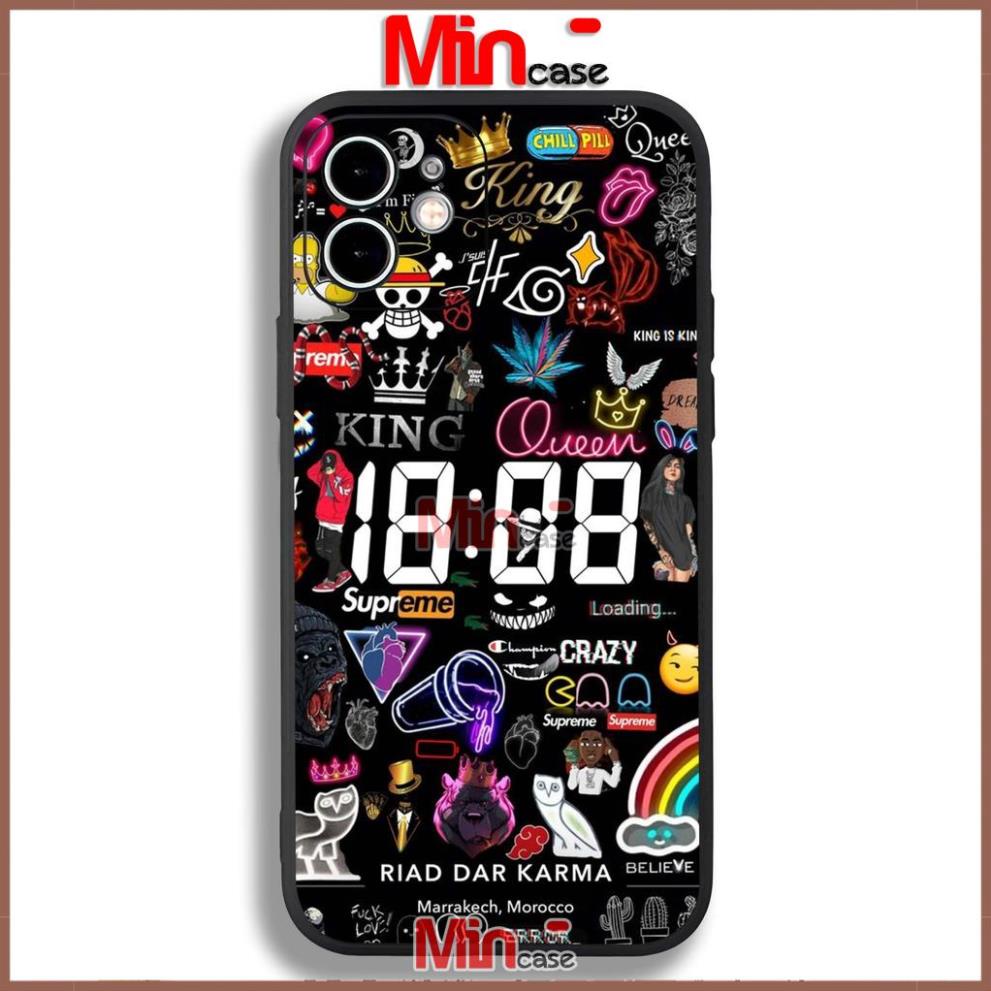 Ốp lưng iPhone cạnh viền vuông silicon mềm dẻo cho iphone 6/6s/7/8/X/XS/XR/11/12/13 Pro Plus Max cute dễ thương đẹp