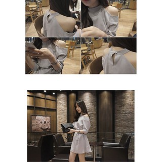 Đầm big size quảng châu  cổ yếm  D33