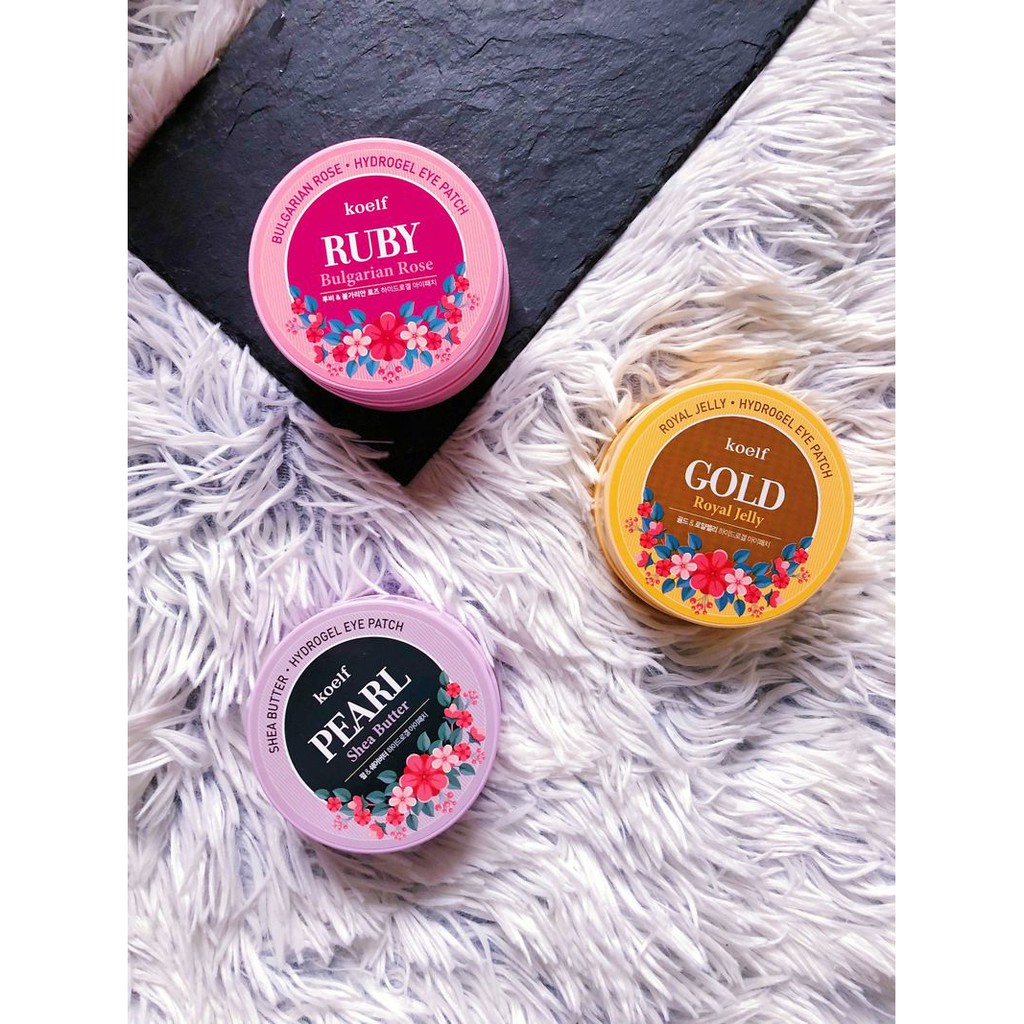 Mặt nạ mắt Petitfee KOELF Pearl & Shea Butter Hydrogel Eye Patch